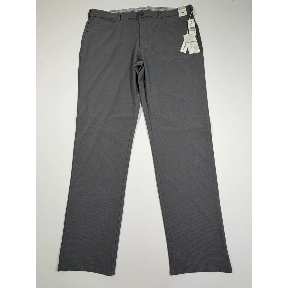 Tommy Bahama Island Zone Stretch Chip Shot Five Pocket Fog Grey Pants Sz 40x34